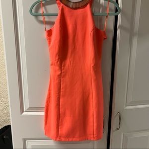 Mini peach dress